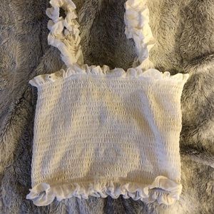 SHEIN ruffle crop top